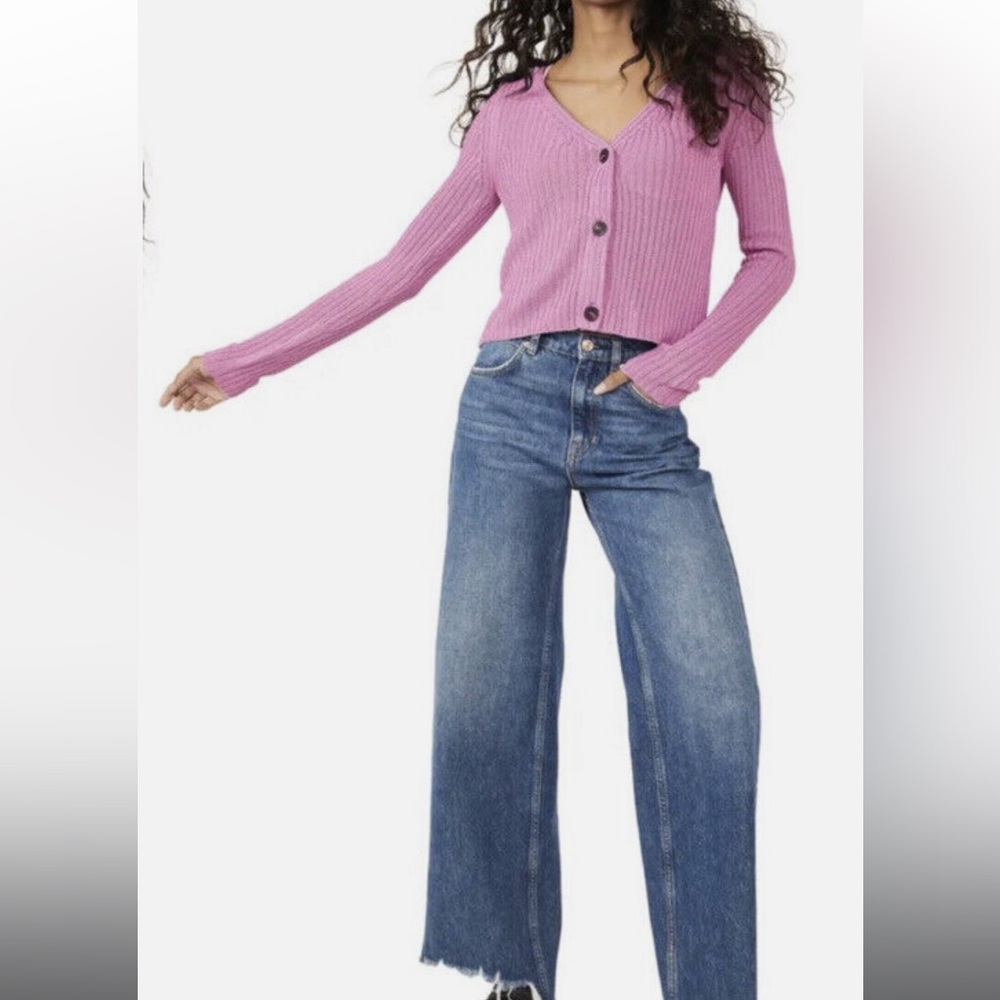 NWT Free People Pink Cardigan